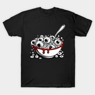 Cereal Killer- Bloody Breakfast Comic Book Design T-Shirt